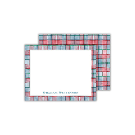 Preppy Plaid Notecards