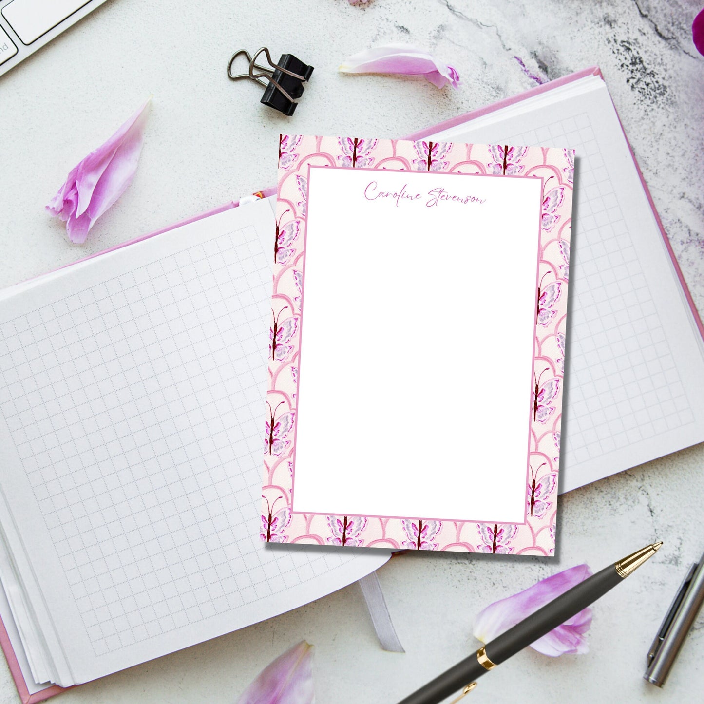 Scallop Butterfly Notepad