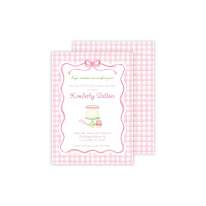 Sugar and Spice Baby Shower Invitation