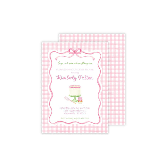 Sugar and Spice Baby Shower Invitation
