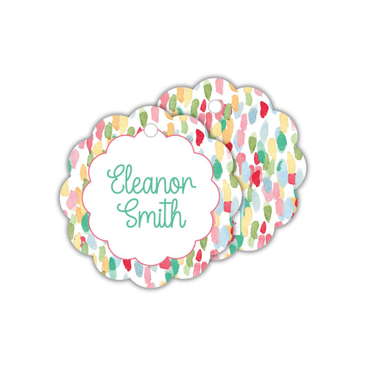Rainbow Scallop Enclosure Cards