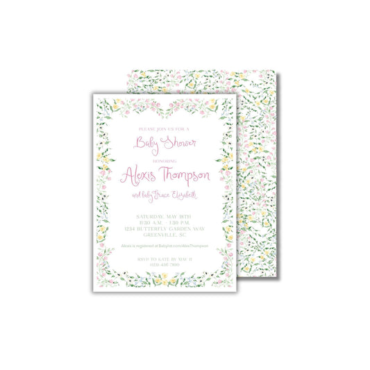 Give Me Butterflies Baby Shower Invitation