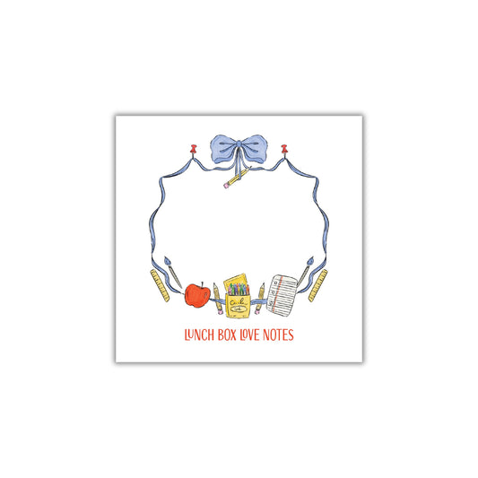 School Crest Lunch Box Notepad