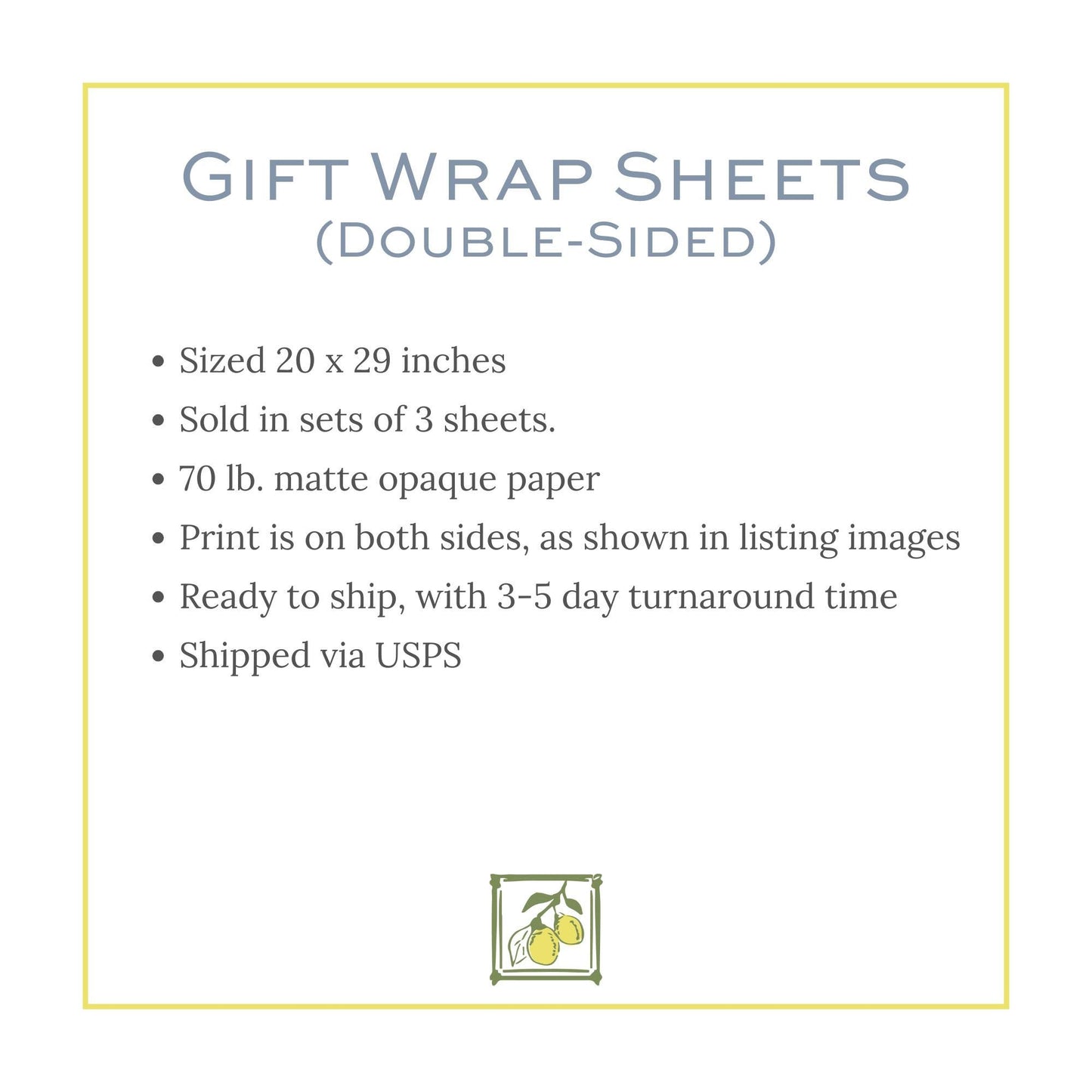 a picture of a gift wrap sheet with instructions