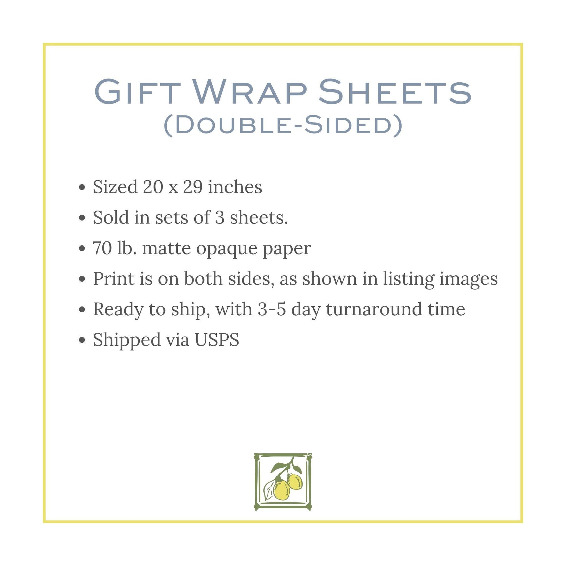a picture of a gift wrap sheet with instructions