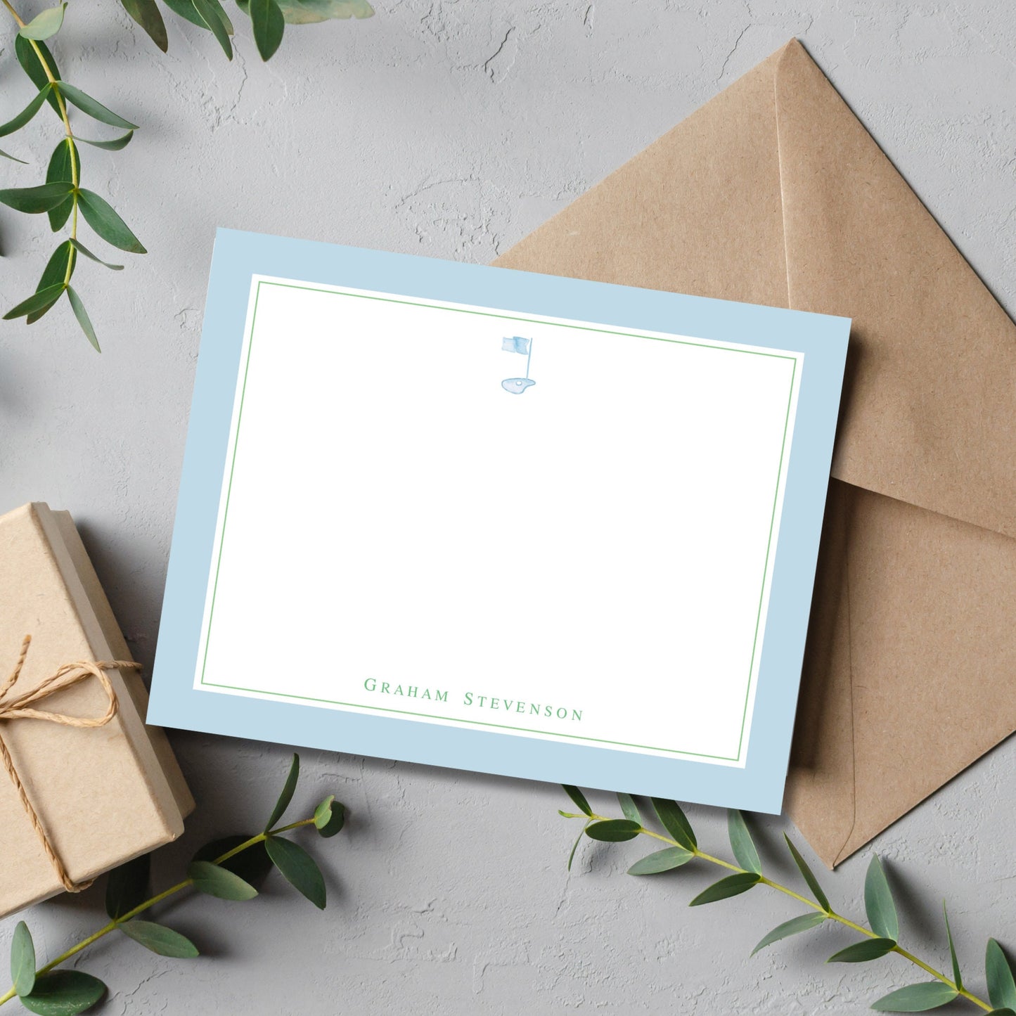 Golf Notecards - Blue