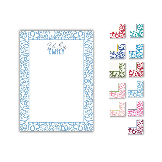 Floral Sorority Notepads