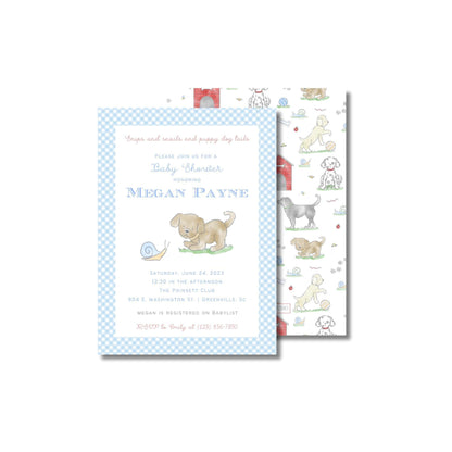 Snips and Snails Baby Shower Invitation