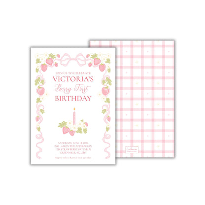 Strawberry Sweet Invitation