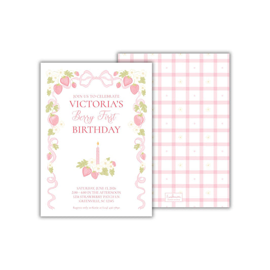 Strawberry Sweet Invitation