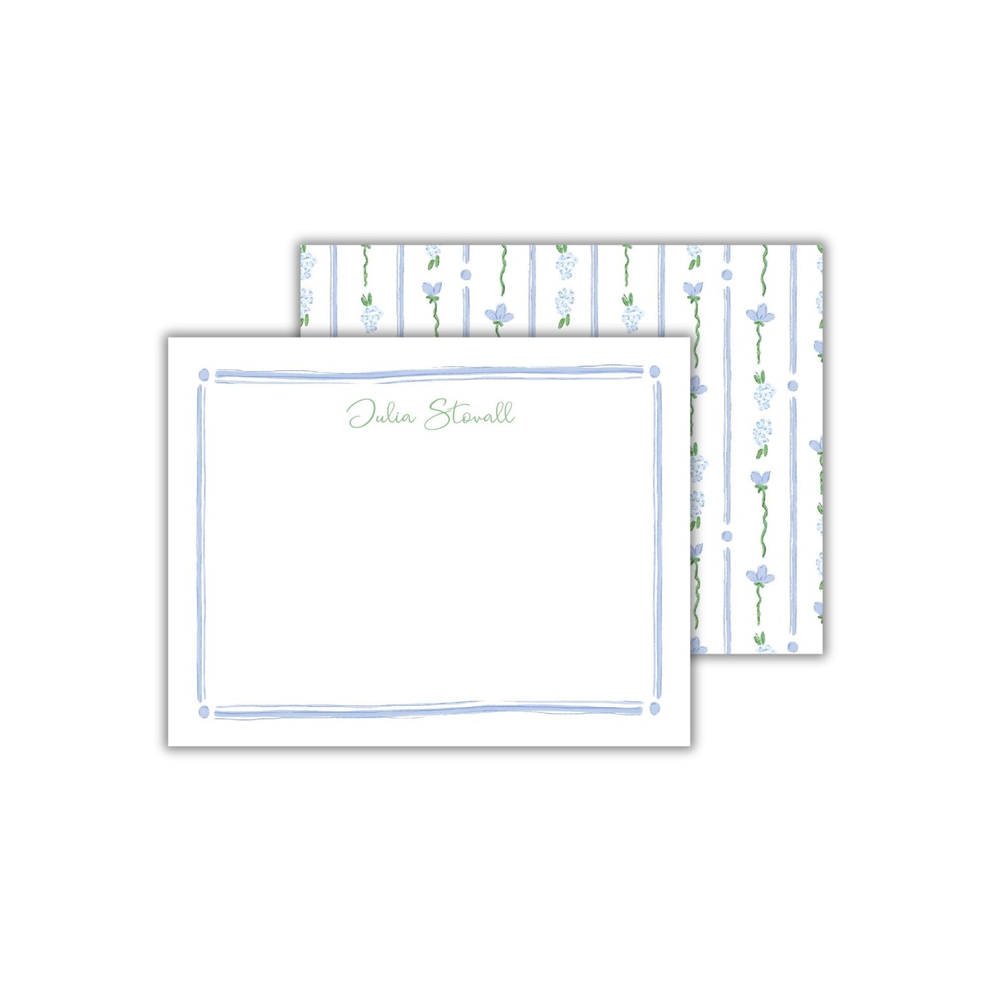 Pretty Parker Notecards - Blue