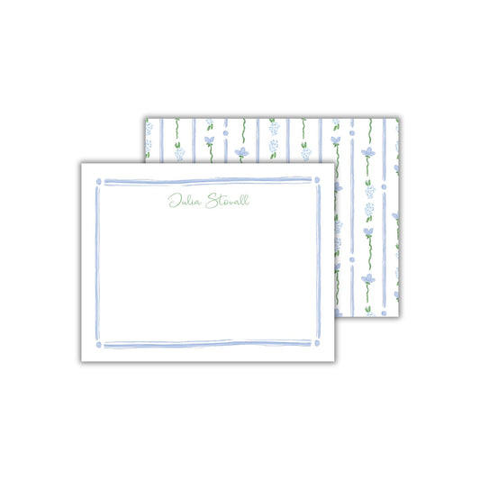 Pretty Parker Notecards - Blue