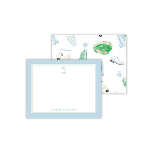 Golf Notecards - Blue