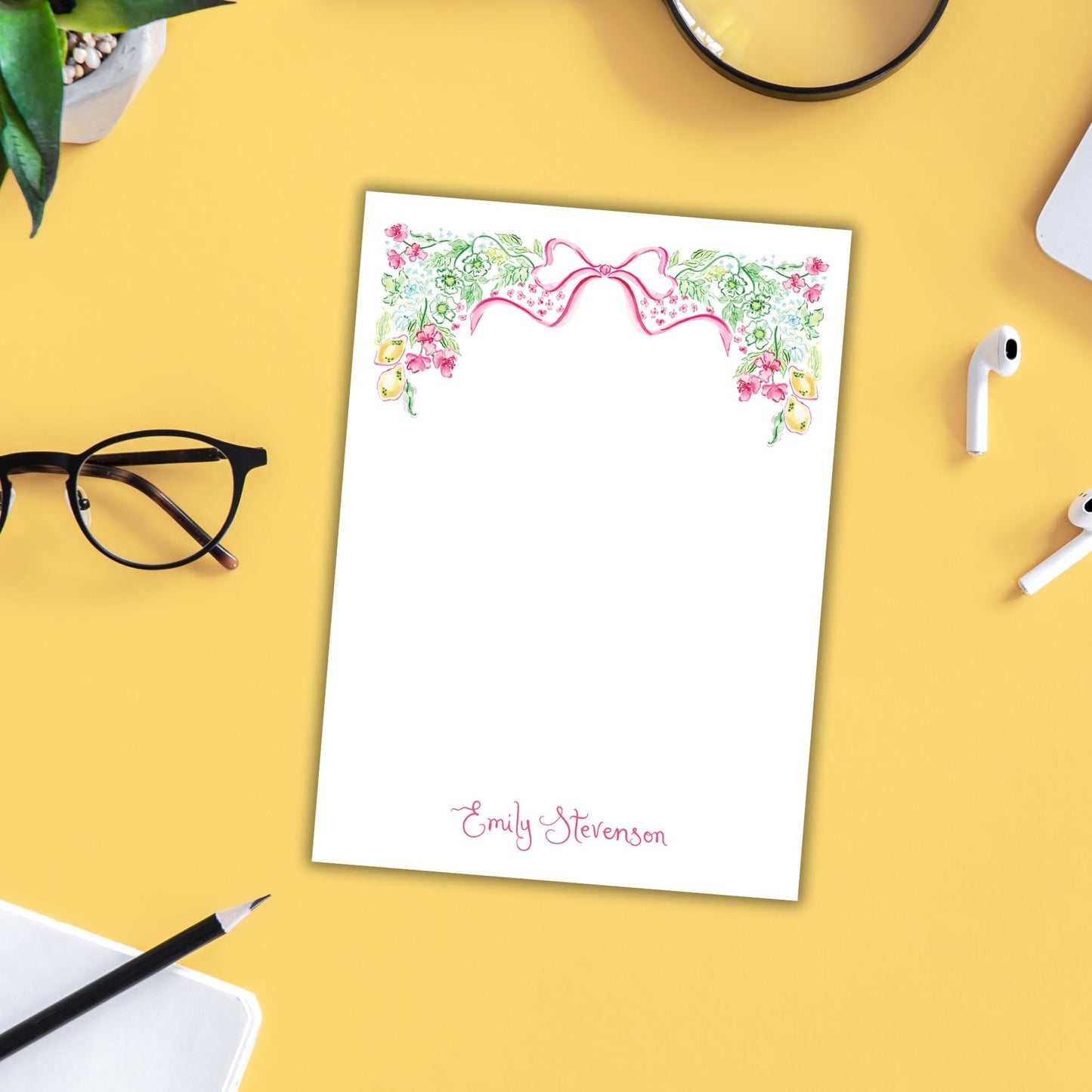 Preppy Floral Notepad
