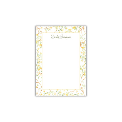 Lemon Chinoiserie Notepad
