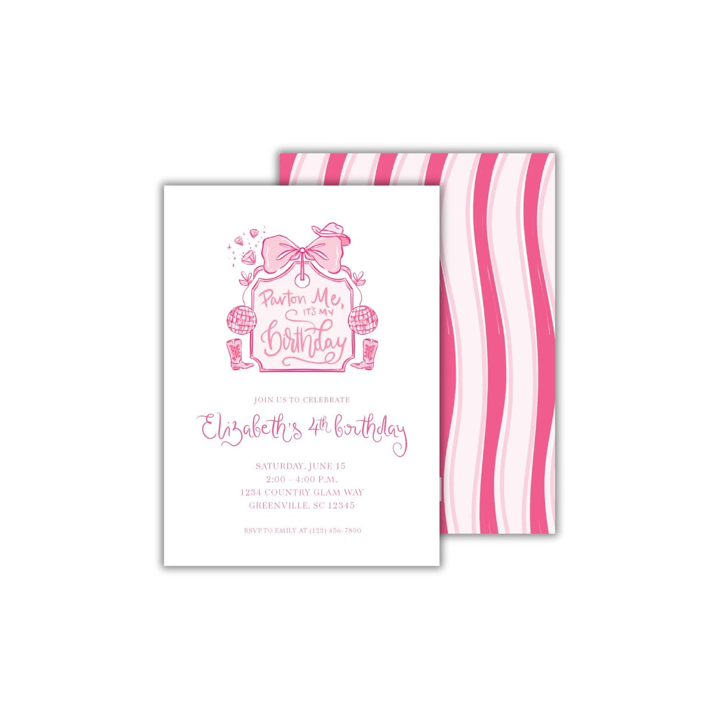 Parton Me Invitation