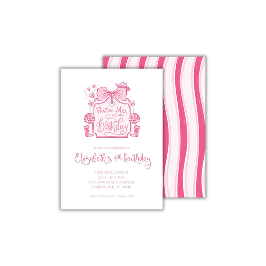 Parton Me Invitation