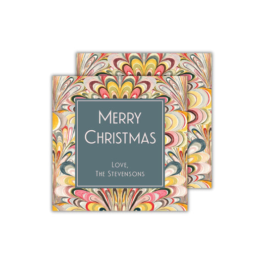Deco Marble Christmas Tags