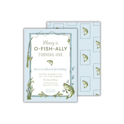 O-Fish-ally One Birthday Invitation