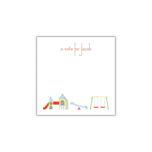 Playground Lunch Box Notepad