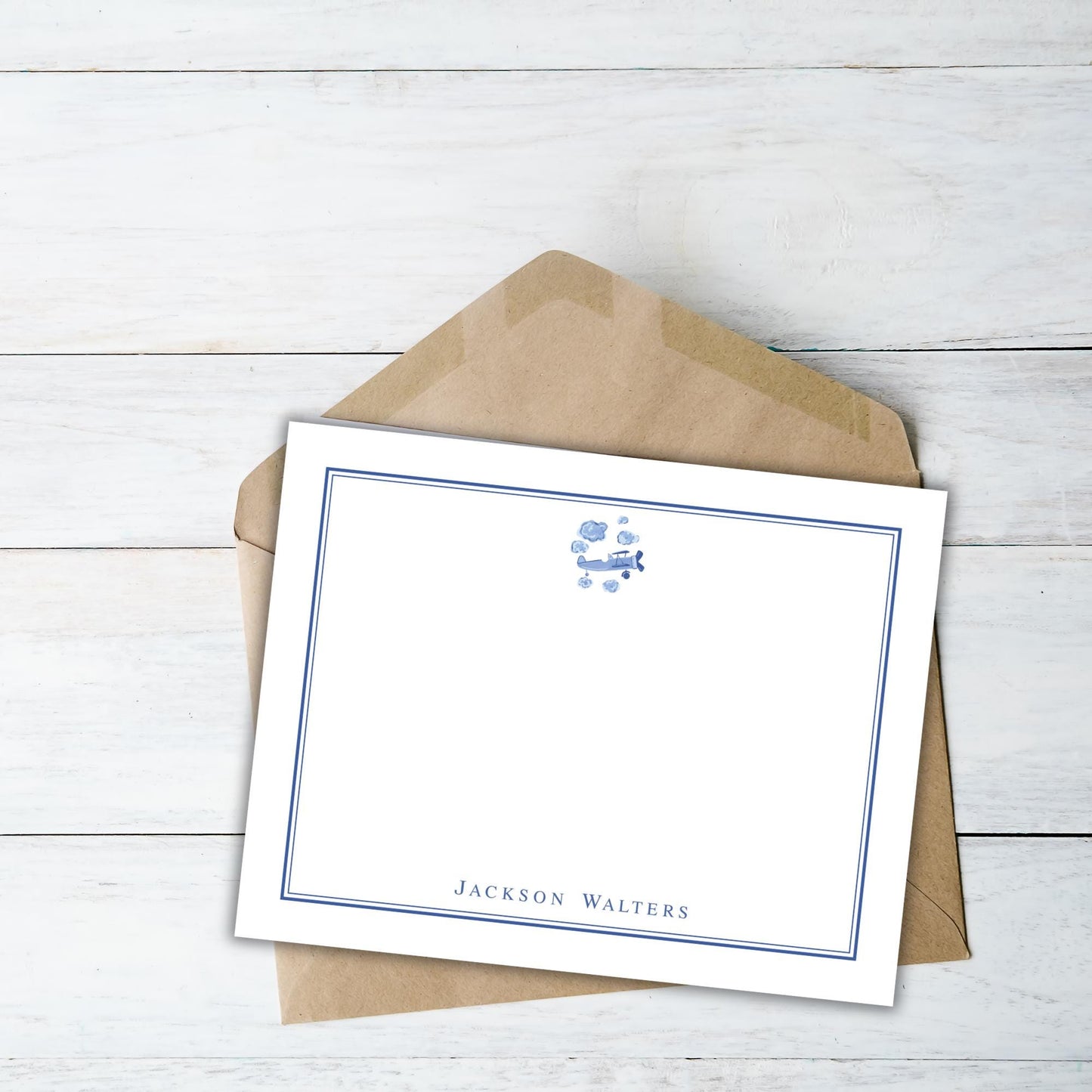 Delftware Airplane Notecards