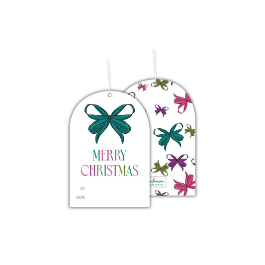 Bold Bows Christmas Tags