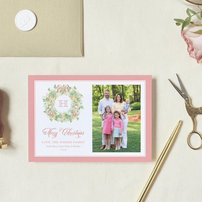 Taffy Wreath Christmas Card