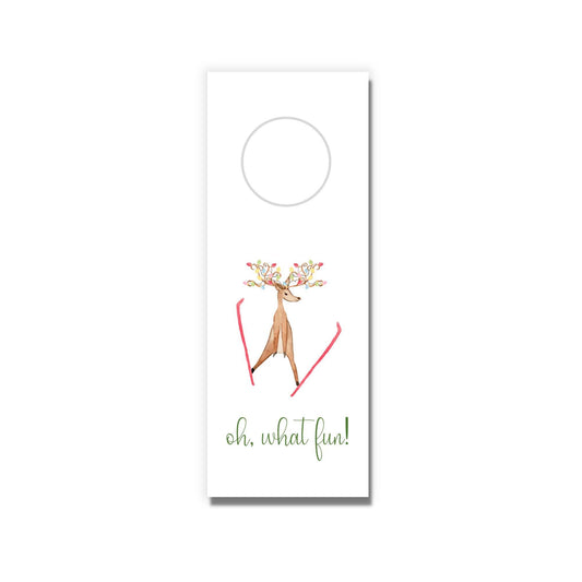 Santa's Chalet Wine Tags