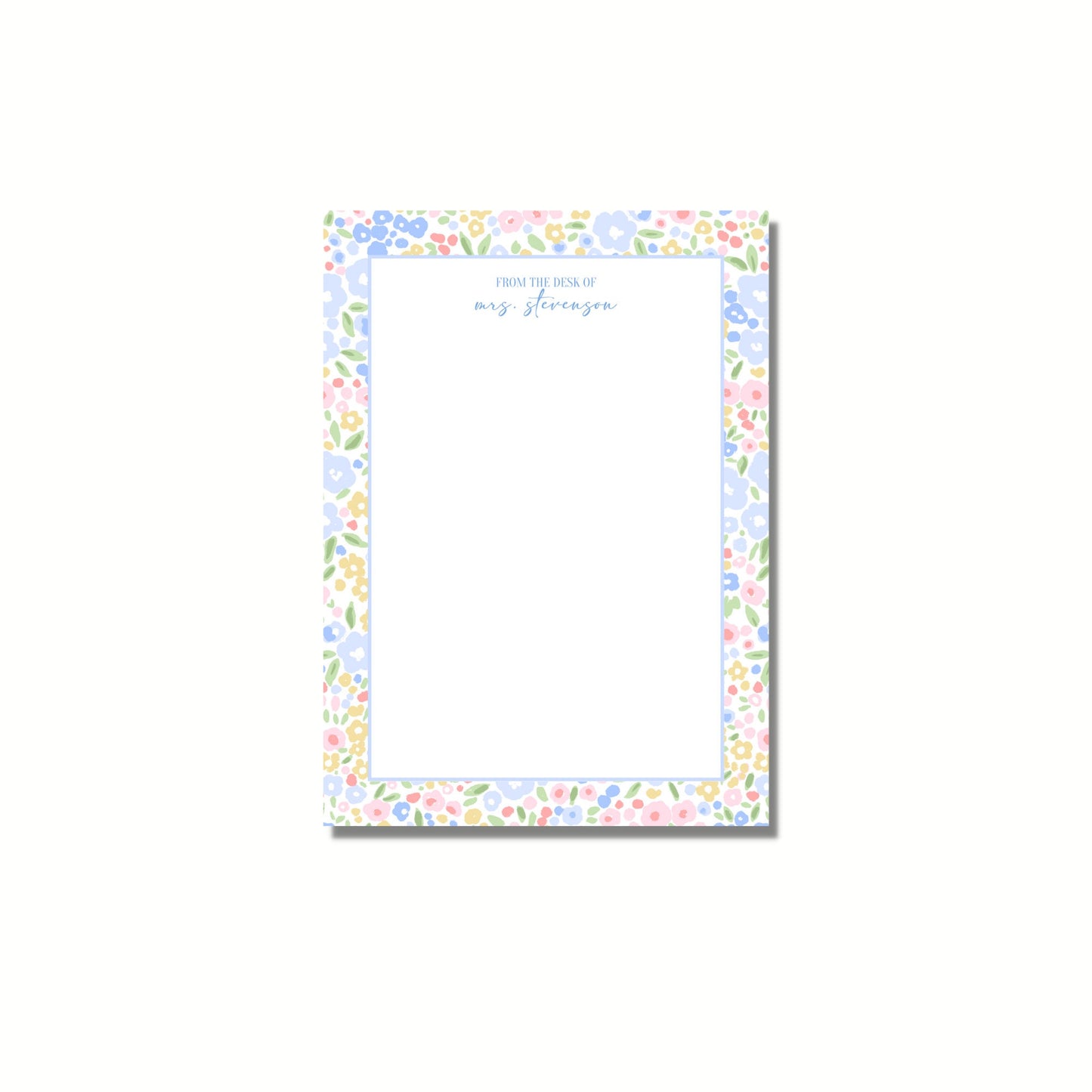 Ditsy Floral Teacher Notepad