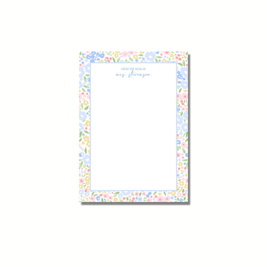 Ditsy Floral Teacher Notepad