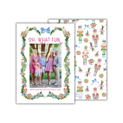 Rose Medallion Christmas Card