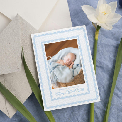 Lattice Birth Announcements - Blue