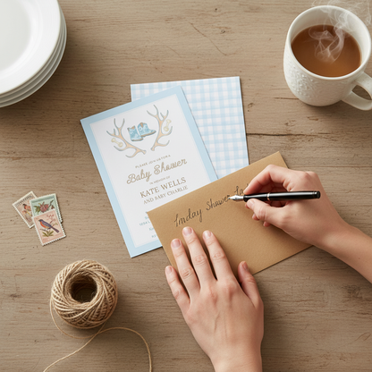 Little Cowboy Baby Shower Invitation