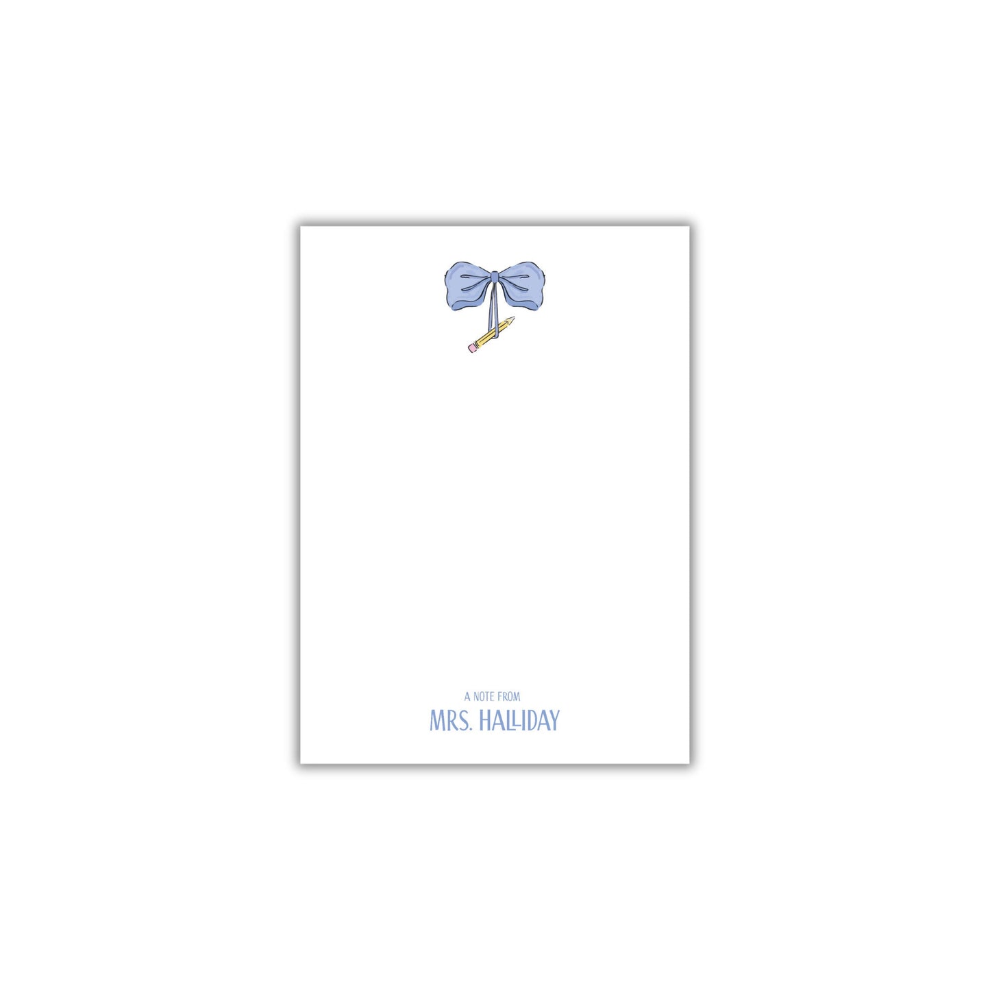 Blue Ribbon Teacher Notepad
