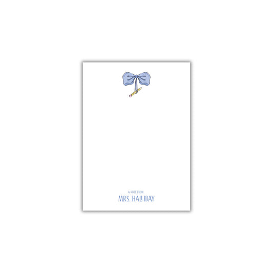 Blue Ribbon Teacher Notepad