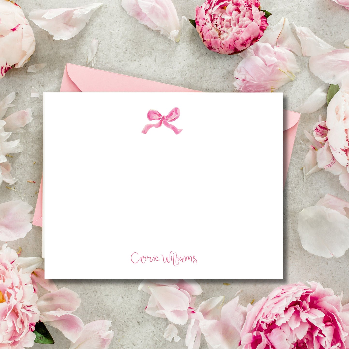 Dainty Rosebud Notecards