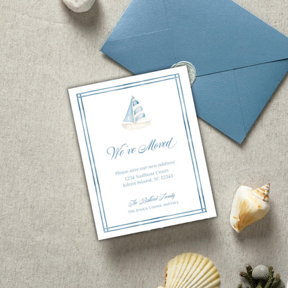 Sailing Away Moving Announcements
