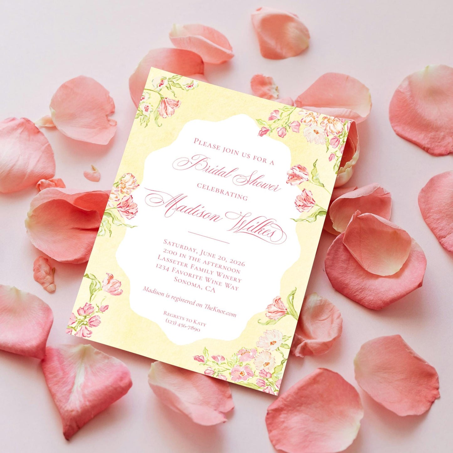 Golden Hour Bridal Shower Invitation