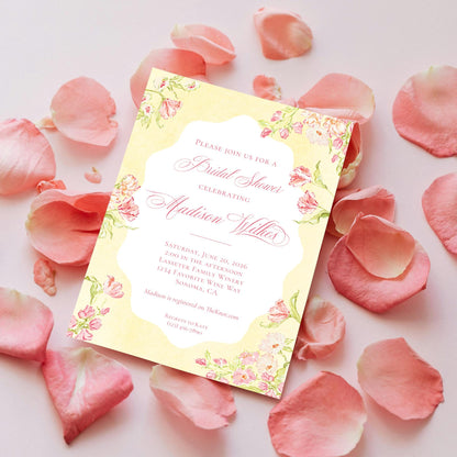 Golden Hour Bridal Shower Invitation