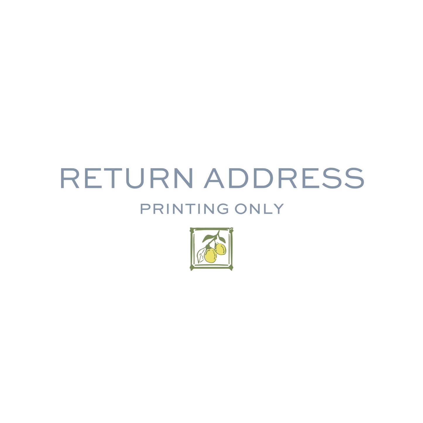 Return Envelope Address Printing Services - This listing is for the printing service ONLY